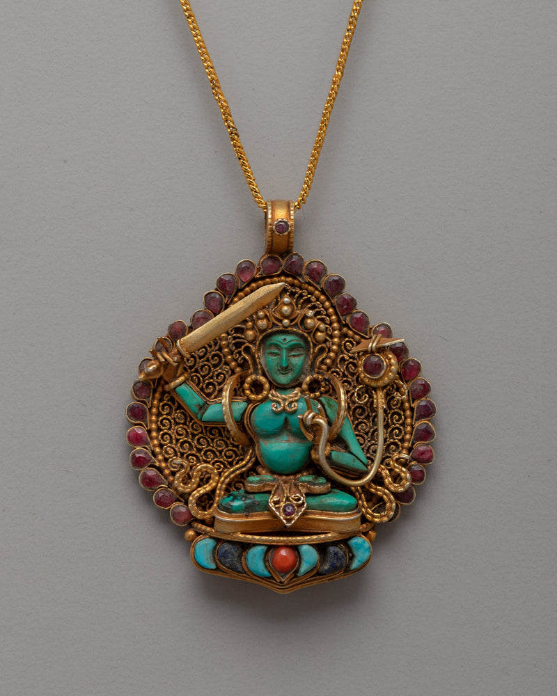 Manjushri Ghau Locket | Sacred Symbol of Wisdom and Protection