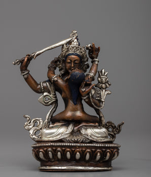 Manjushri with Consort Statue