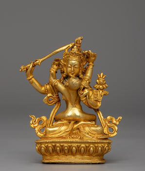 Manjushri with Consort Figurine 
