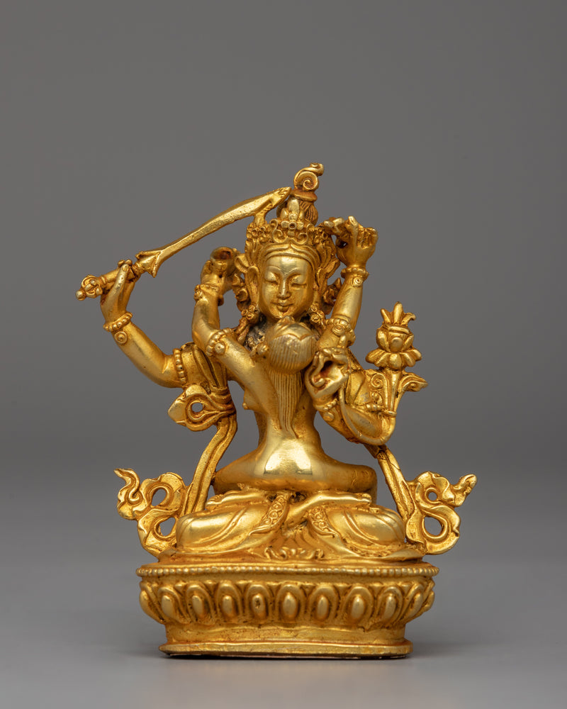 Manjushri with Consort Figurine 