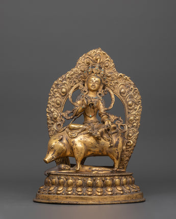 Antique Gold Marichi Statue