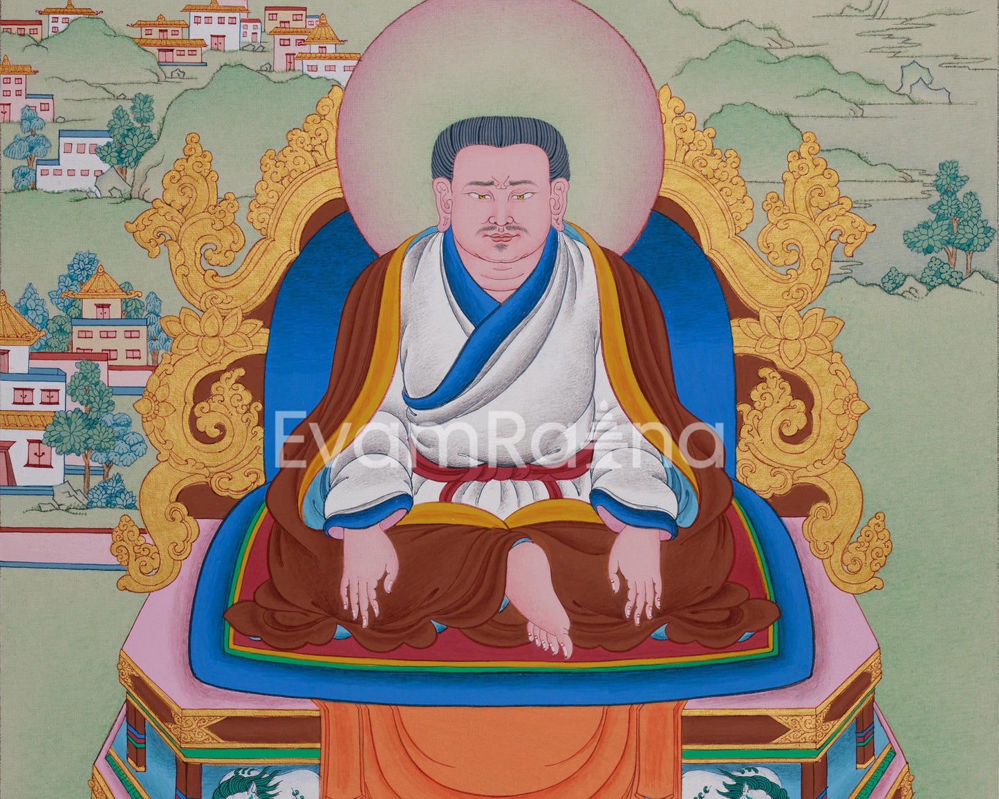 Guru Marpa Lotsawa Thangka | A Portrayal of the Great Translator