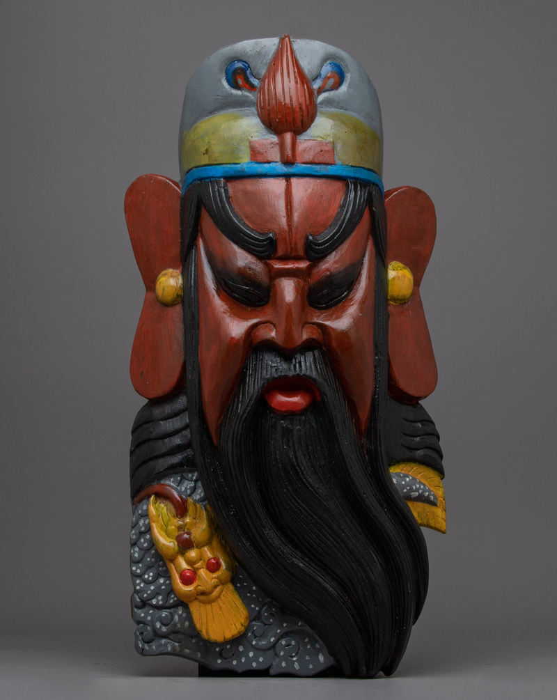 Guan Gong Yu Face Mask Wall Hanging 