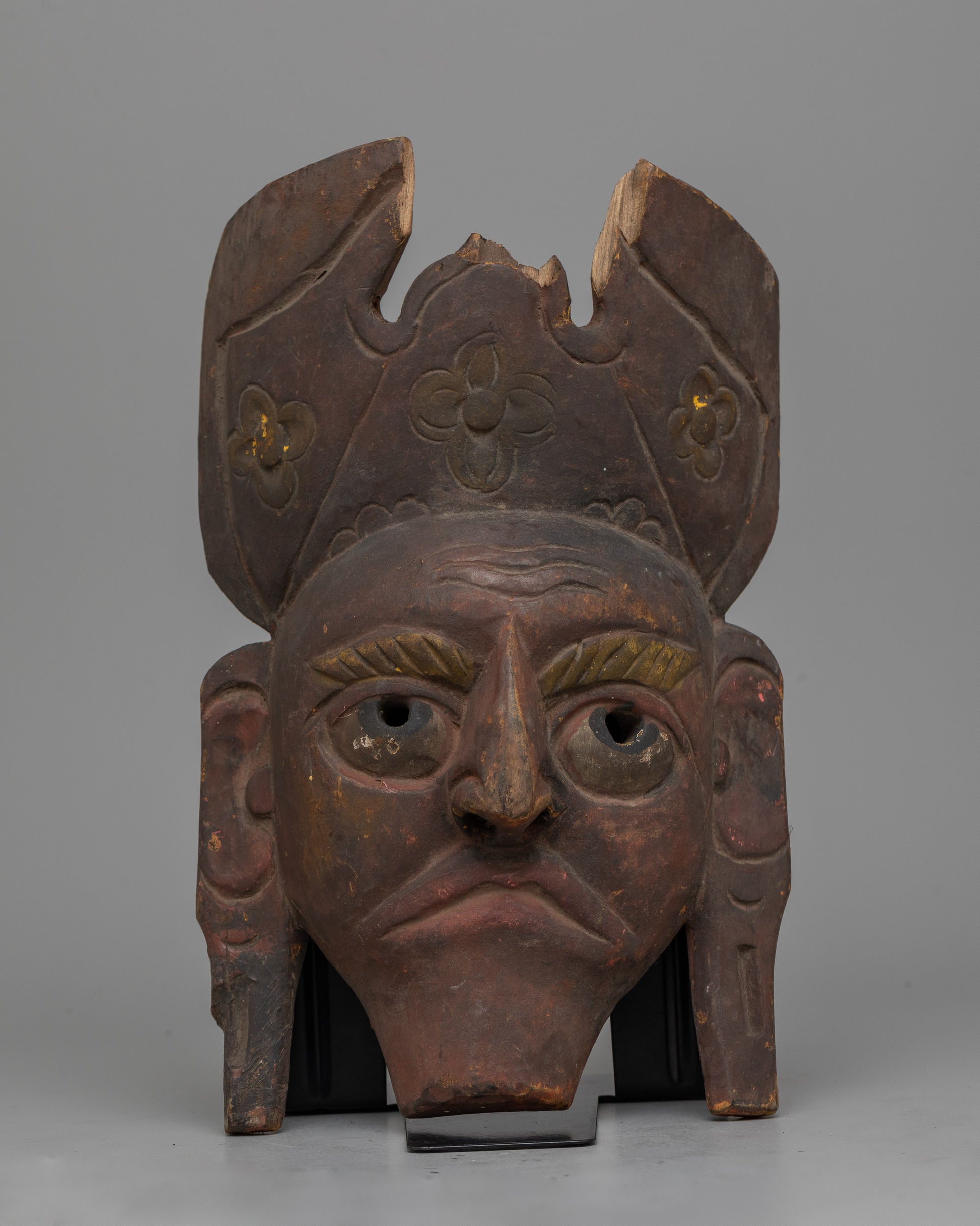 Antique Wood Carved Mask 