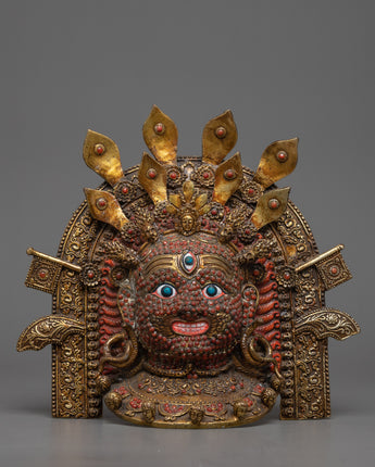 Buddhist Mahakala Mask Wall Hanging 