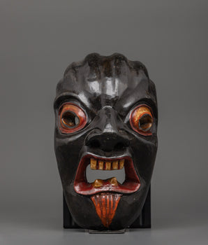 Handcrafted Wooden Tribal Mask | Bring Strength and Spirit to Your Space