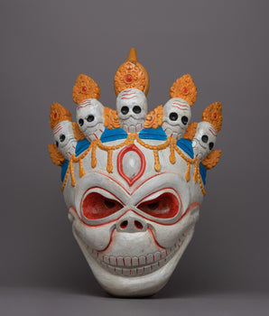 Wall Hanging Face Mask | Artistic Interpretation of Indigenous Culture and Global Artistry