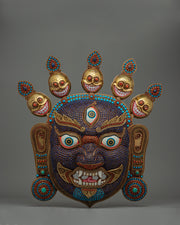 Wrathful Dharmapala Bhairav Mask