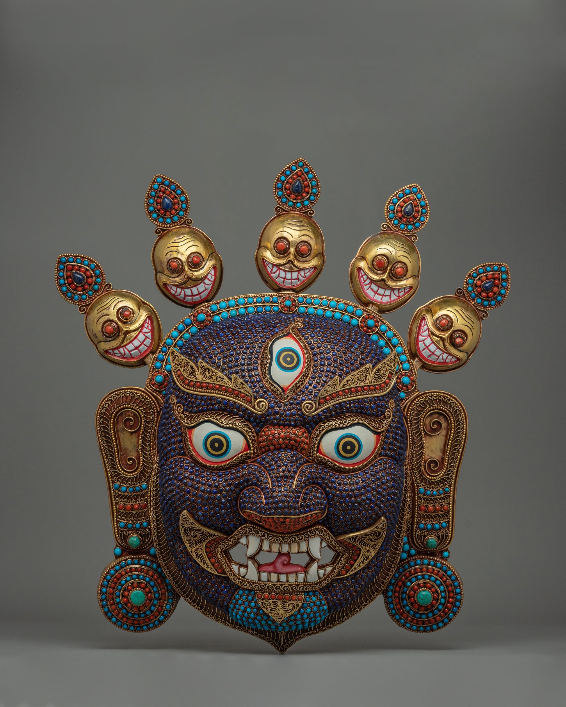 Wrathful Dharmapala Bhairav Mask