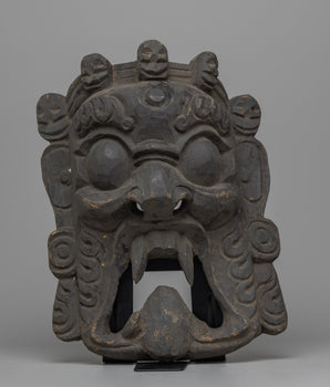 Mahakala Wooden Mask, 