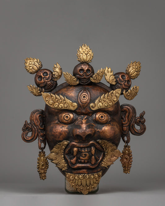 Wrathful Copper Bhairav Mask