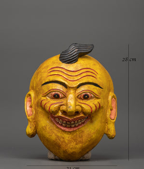 Tibetan Wooden Mask | Spiritual Practices & Home Decor