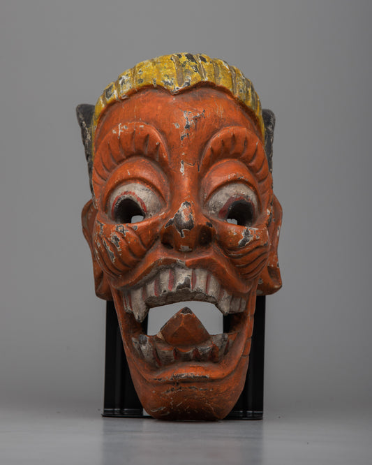 Handcrafted Vintage Laughing Mask 