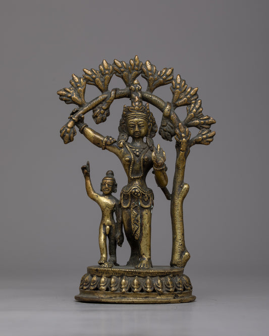 Vintage Goddess Maya Devi Statue