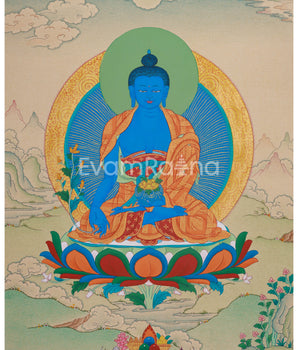 Blue Medicine Buddha Painting
