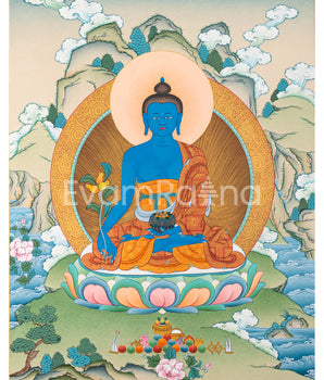 Medicine Buddha | Perfect Thangka Print for Meditation
