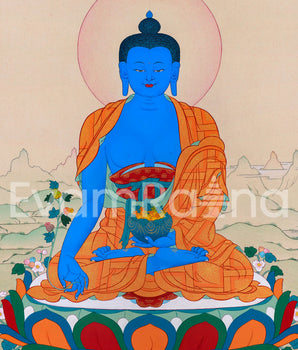 Divine Healing: Medicine Buddha Digital Print for Spiritual Wellness