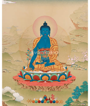 Sangay Menla (Medicine Buddha) Thangka 