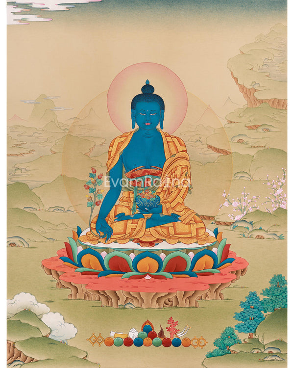 Sangay Menla (Medicine Buddha) Thangka 