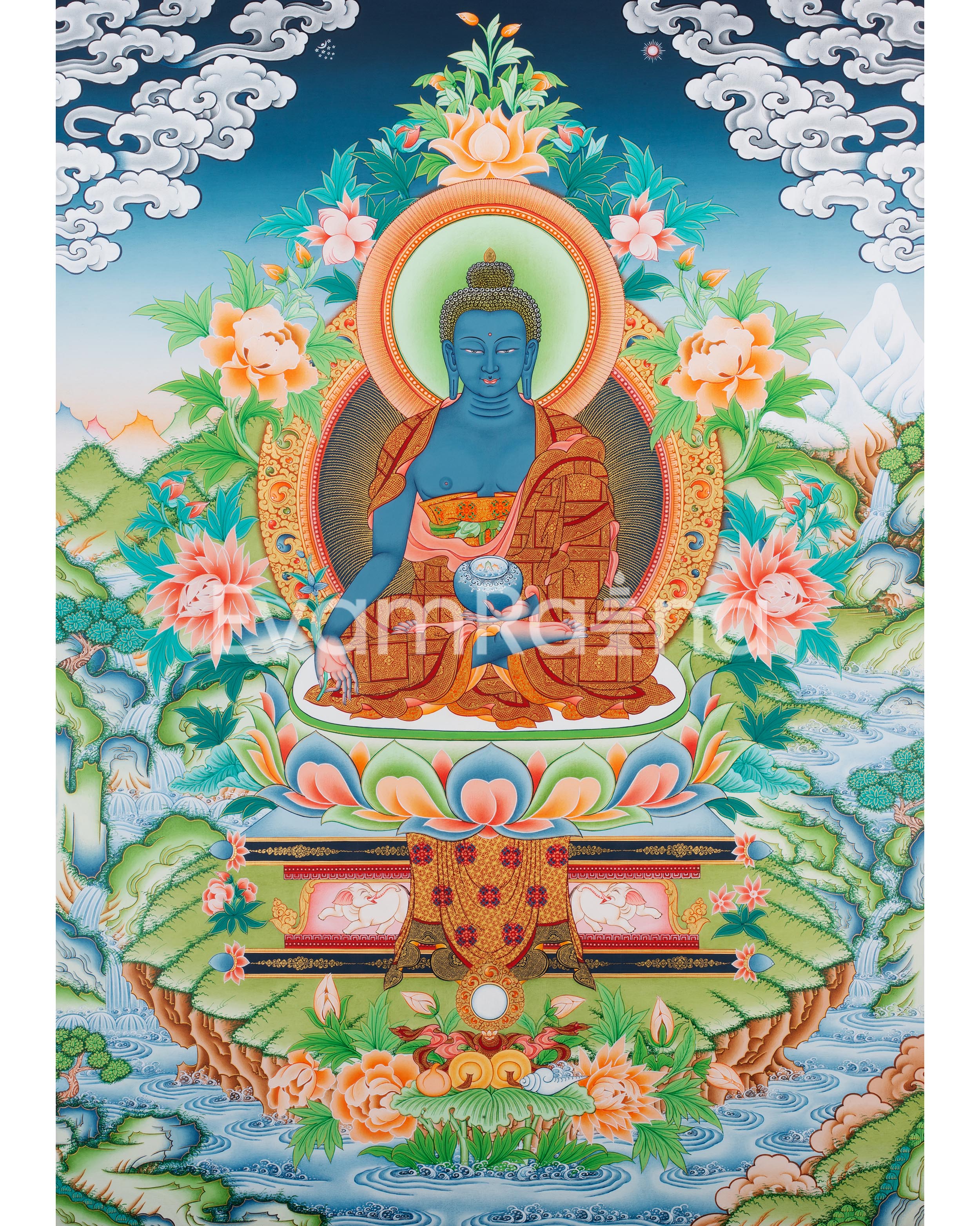 Eri Style Bhaisajyaguru Healing Artwork