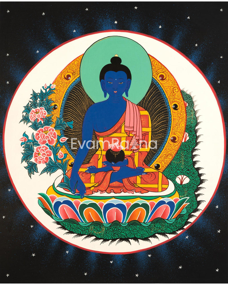 Saraswati, Medicine Buddha, Green Tara, Samantabhadra Thangka | Religious Painting