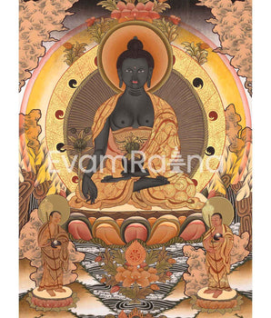Medicine Buddha Lapis Lazul Thangka