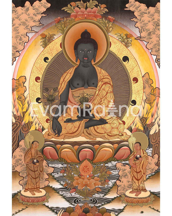 Medicine Buddha Lapis Lazul Thangka