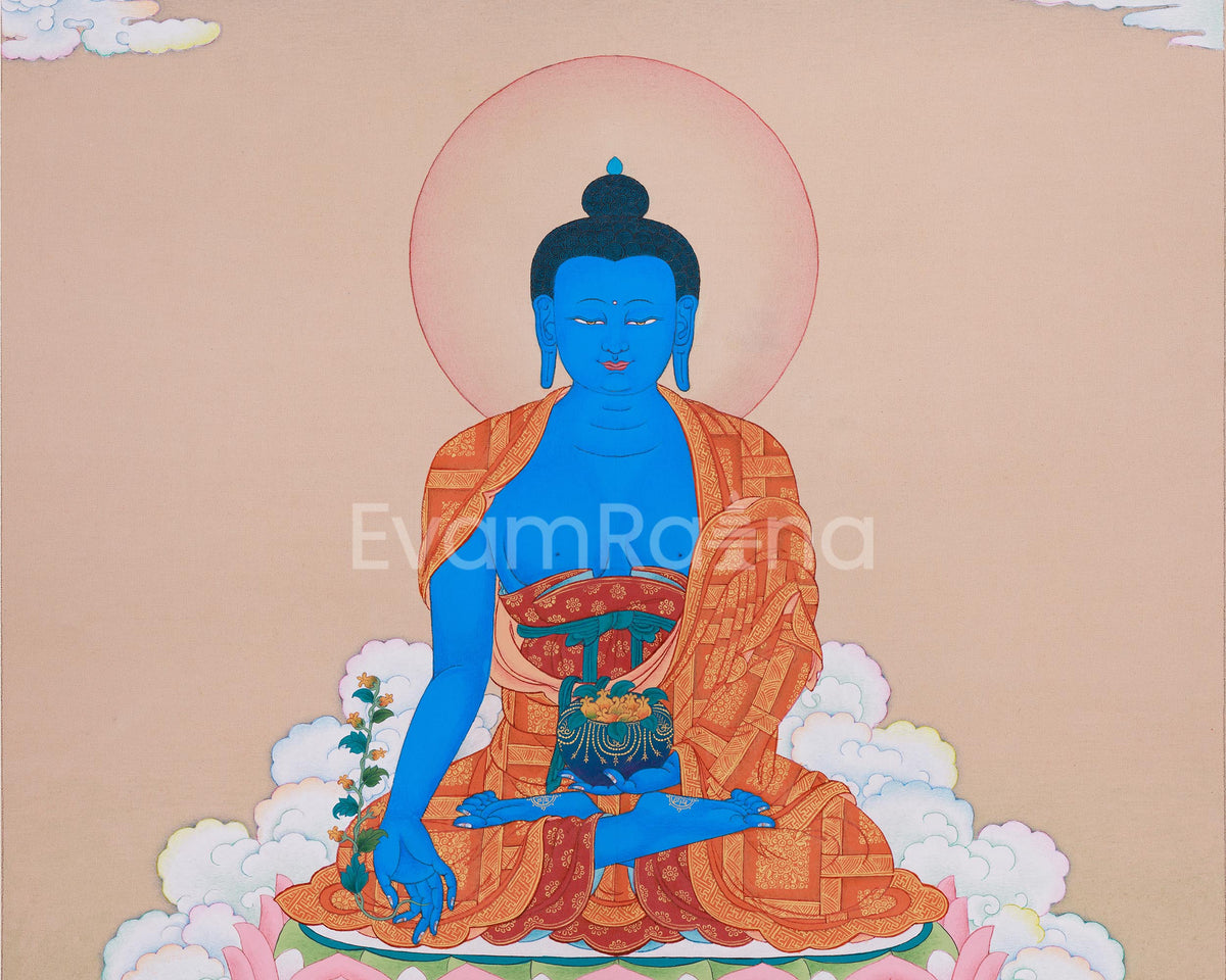 Healer Medicine Buddha Thangka | The Savior of Physical and Spiritual Well-being