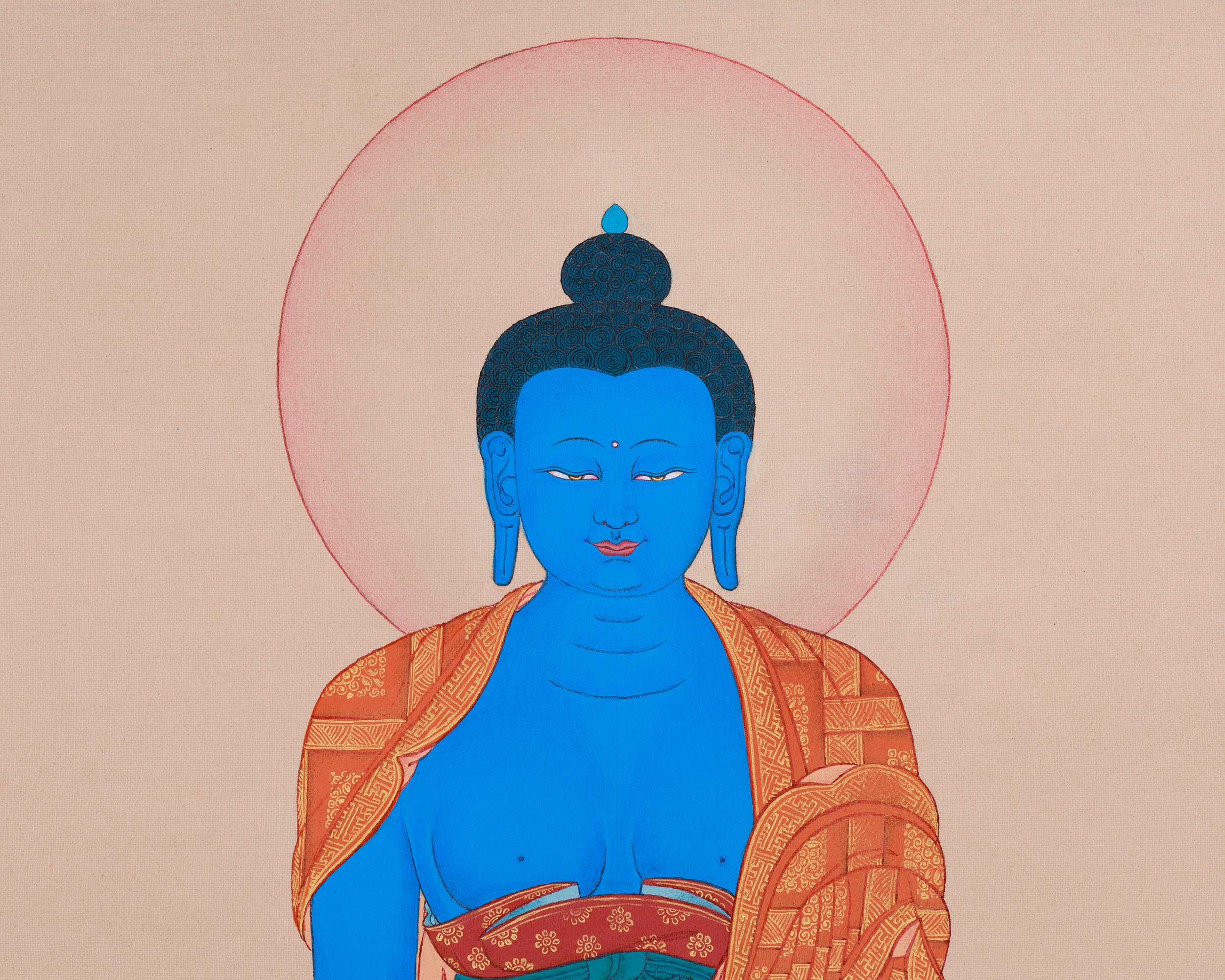 Healer Medicine Buddha Thangka | The Savior of Physical and Spiritual Well-being
