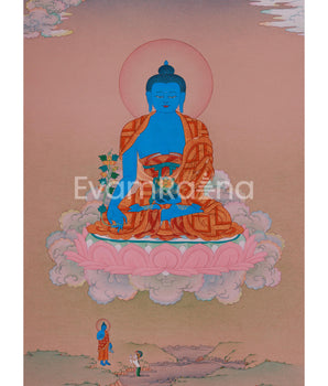 Healing Deity, Medicine Buddha Thangka