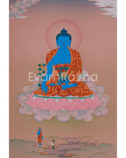 Healing Deity, Medicine Buddha Thangka