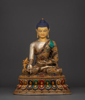 Peaceful Medicine Buddha Sculpture