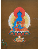 Blue Buddha Bhaishajyaguru Thangka 