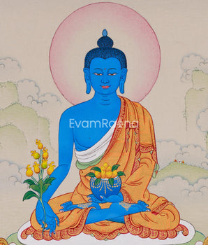 Small Medicine Buddha Thangka