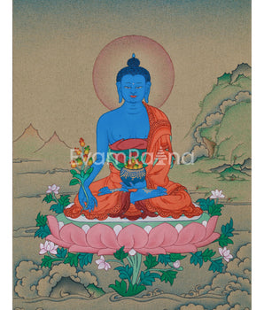 Bhaisajyaguru Buddha Thangka