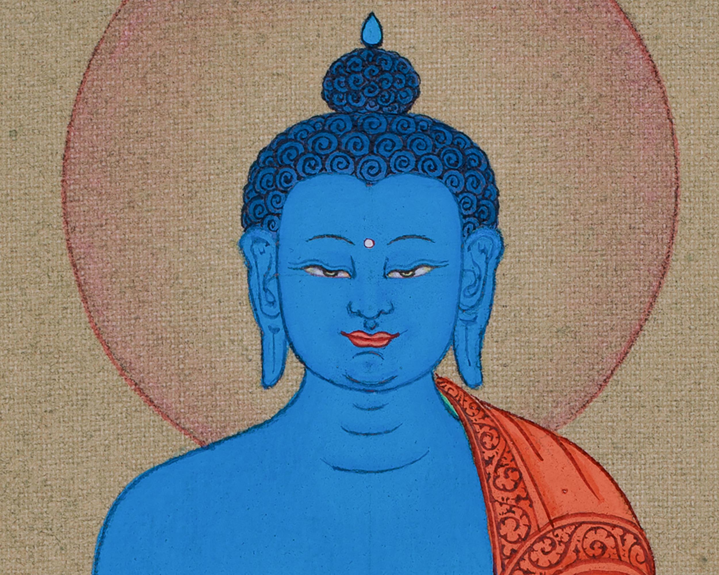 Bhaisajyaguru Buddha Thangka | Healing Buddha of Health and Protection