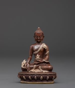 Sacred Sculpture of Medicine Buddha | Spiritual Home Altar Decor