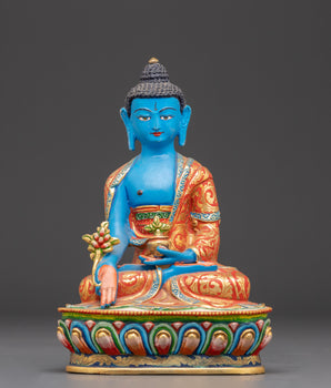 Handcrafted Medicine Buddha Sculpture