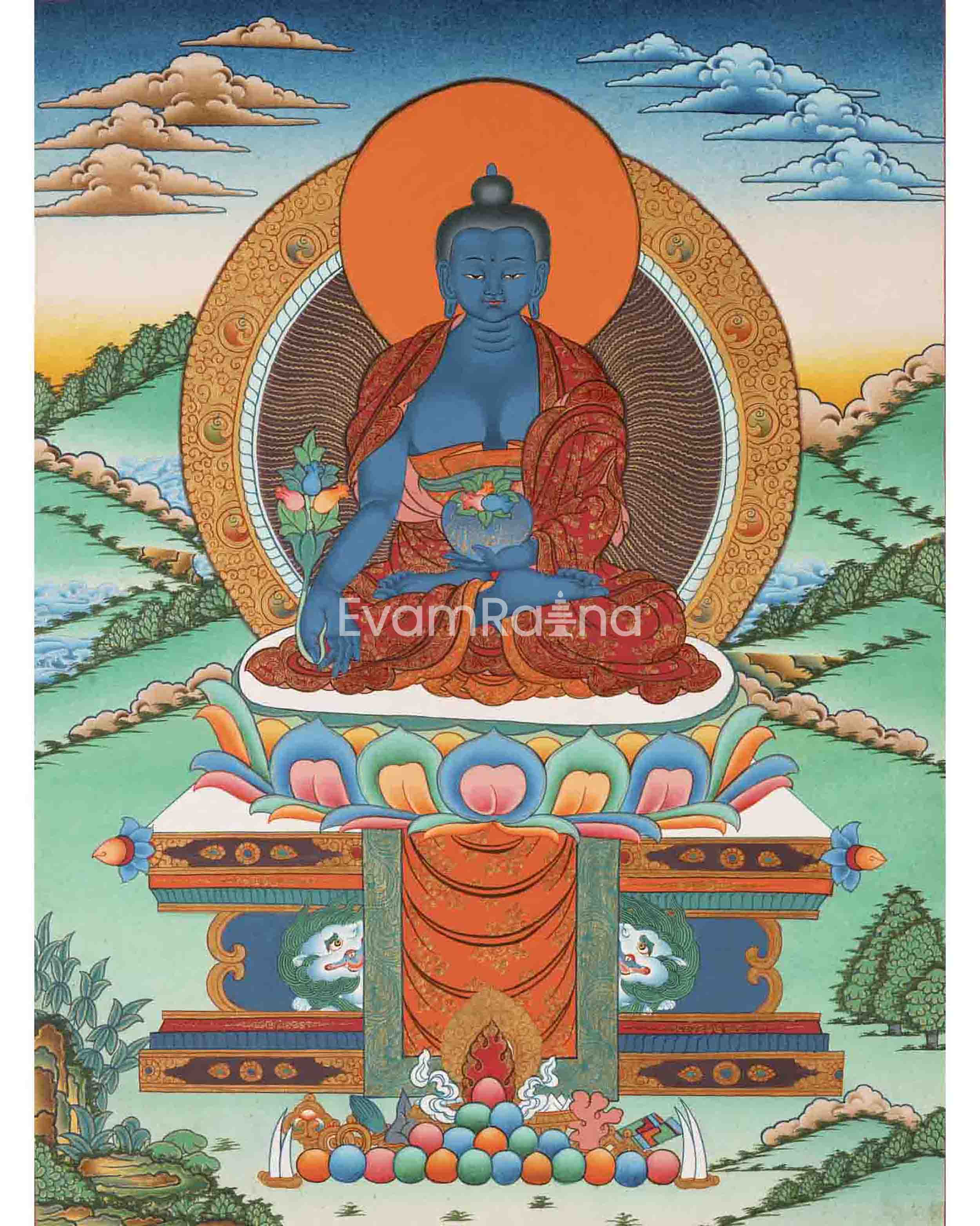 Medicine Buddha thangka
