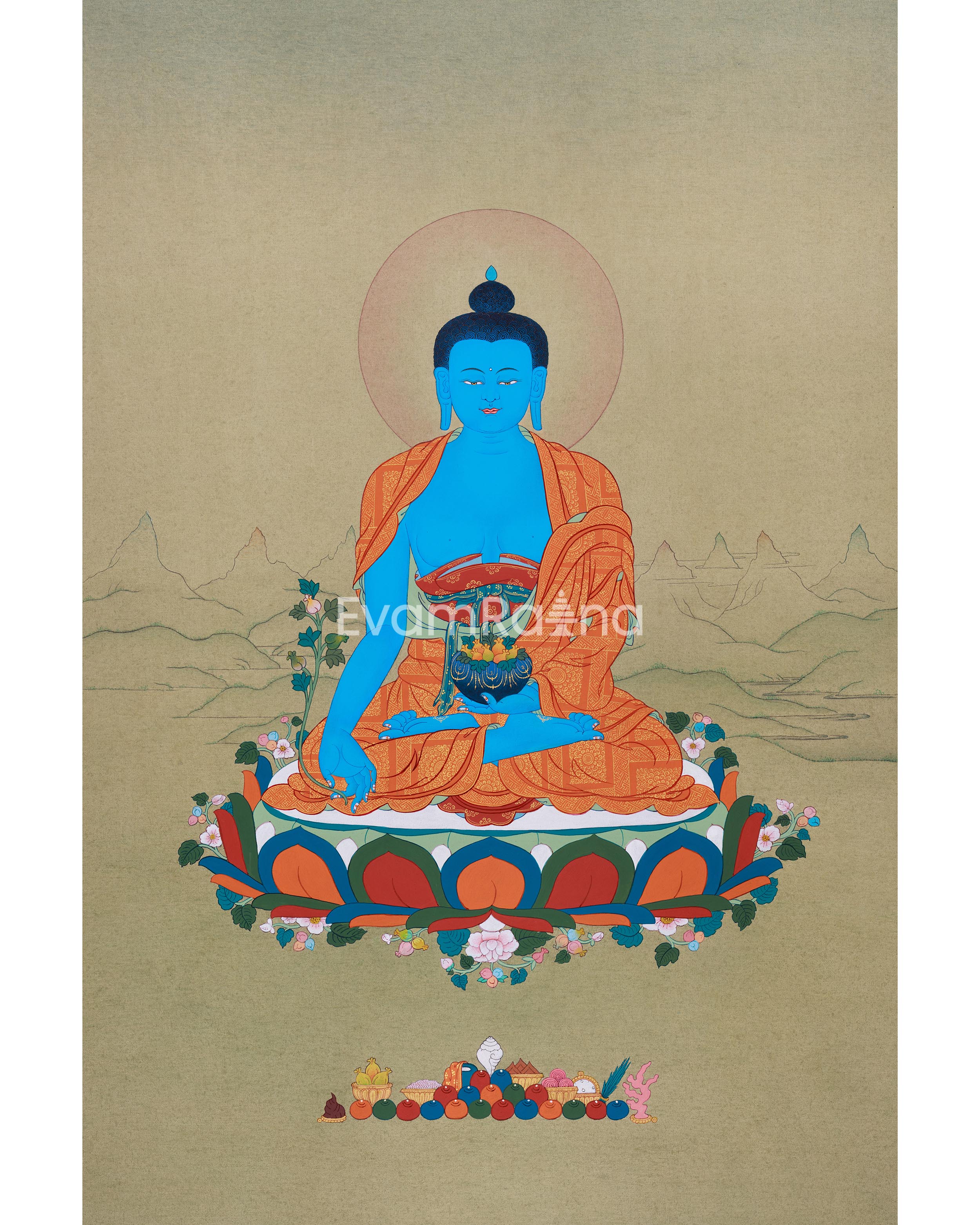 Healing Medicine Buddha Thangka