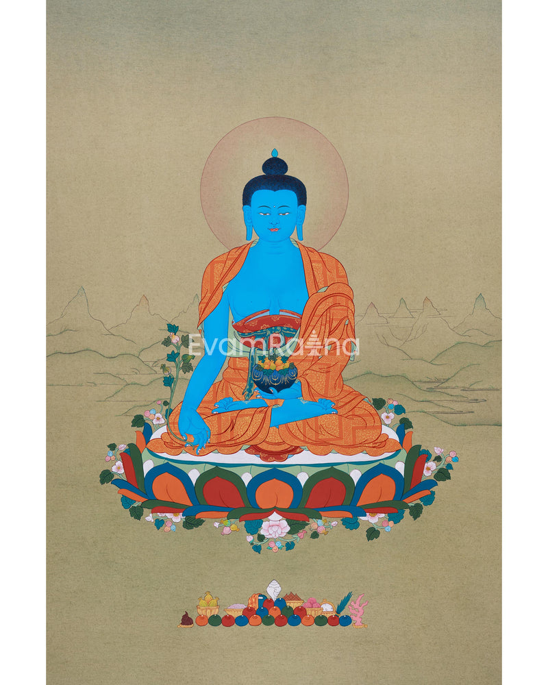 Healing Medicine Buddha Thangka