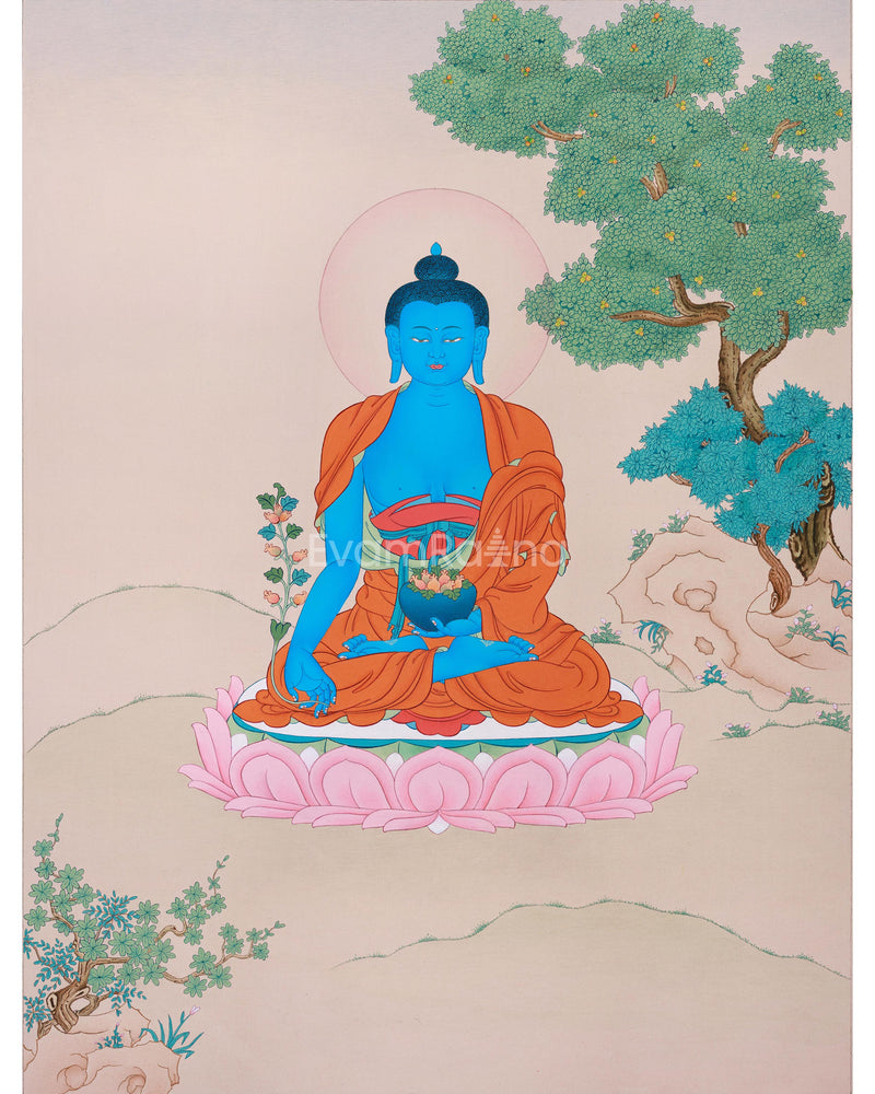 Healing Buddha, Medicine Buddha Thangka