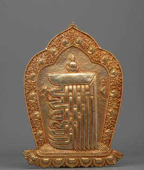 Metal Kalachakra Mantra wall Hanging