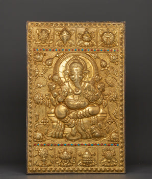 Lord Ganesha Engraved Wall Hanging