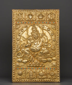 Dzambhala Metal Thangka