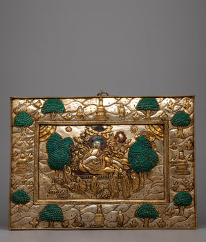 Copper Buddha Parinirvana Wall Hanging