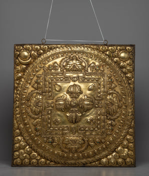 Bishow Vajra Brass Wall Hanger | - Unique Spiritual Home Decoration