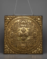 Bishow Vajra Brass Wall Hanger | Unique Spiritual Home Decoration