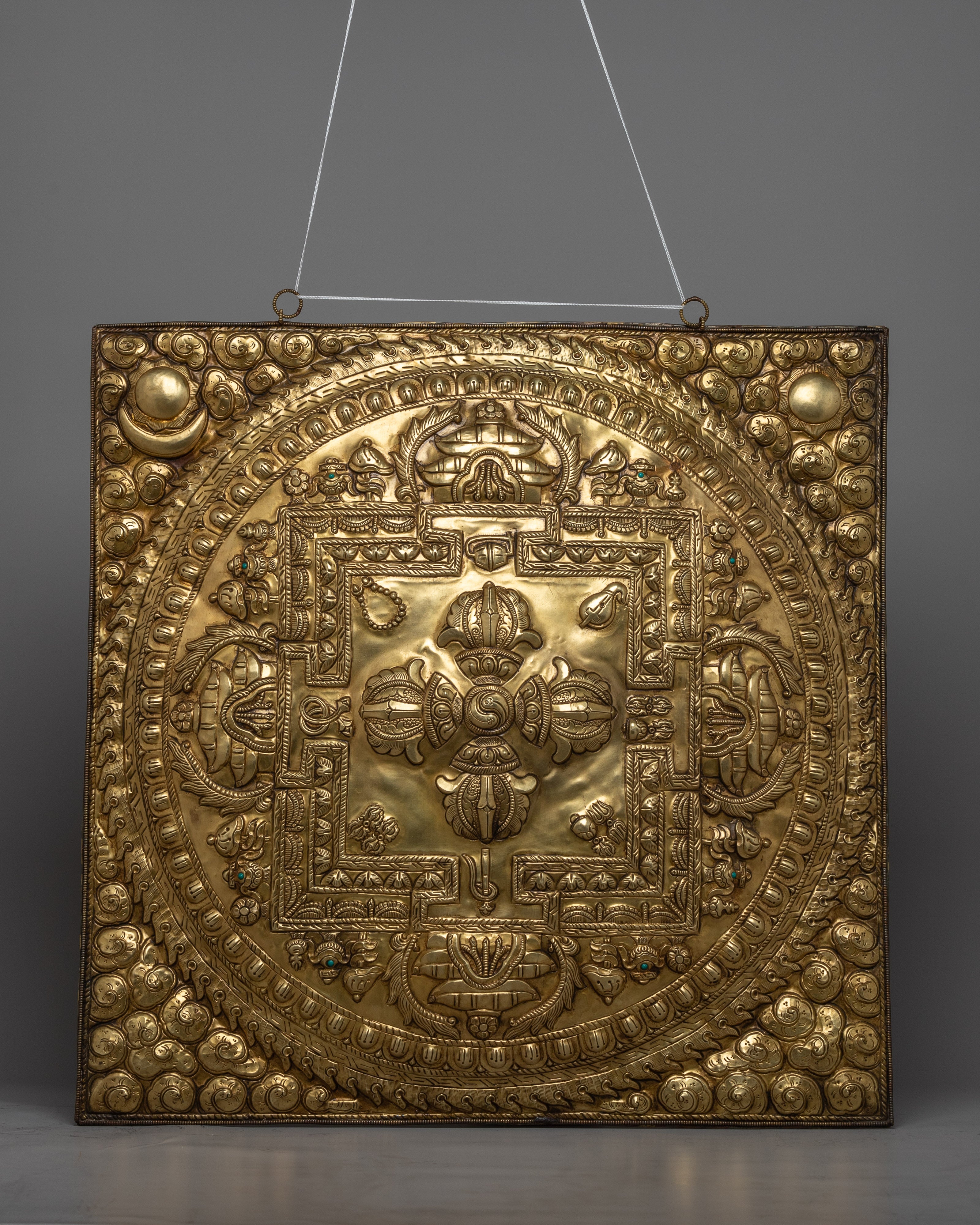Bishow Vajra Brass Wall Hanger | Unique Spiritual Home Decoration