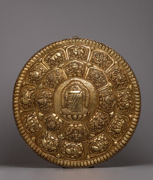 Brass Kalachakra Mandala Art Wall Hanging
